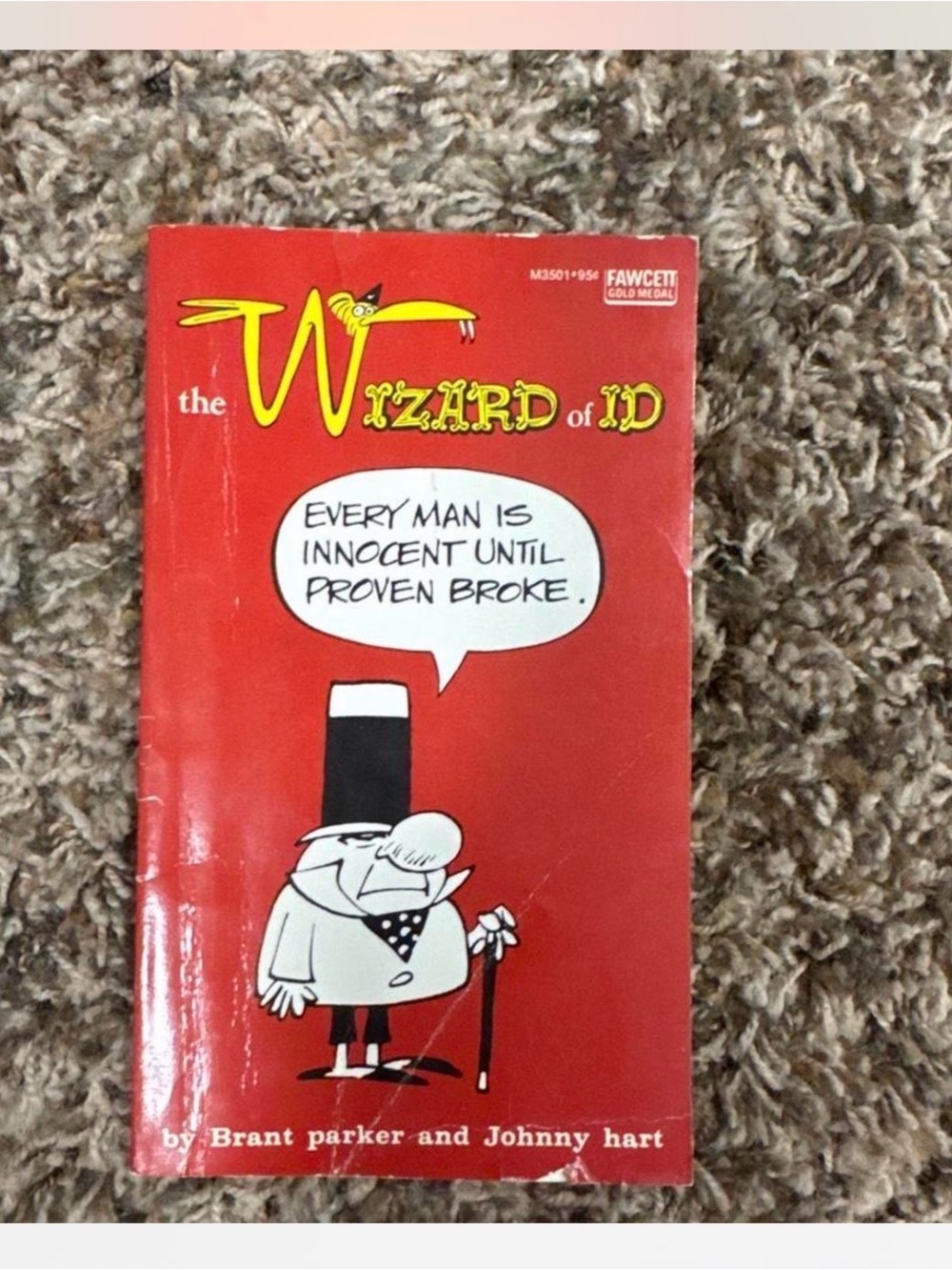 The Wizard of Id Red Comic Book - Brant Parker & Johnny Hart
